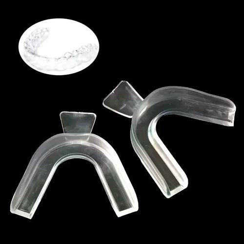 2PCS Thermoplastic Dental Night Guards - Anti-Grinding & Teeth Protection, Customizable Fit for Bruxism & TMJ Relief