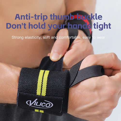 1Piece- Wristband Wrist Support Brace Straps Extra Strength Weight Lifting Wrist Wraps Bandage Fitness Gym Training